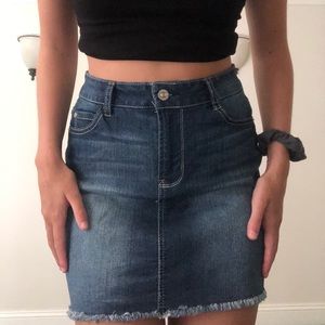 Dark Wash Jean Skirt